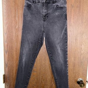 Black jean women junior work pants